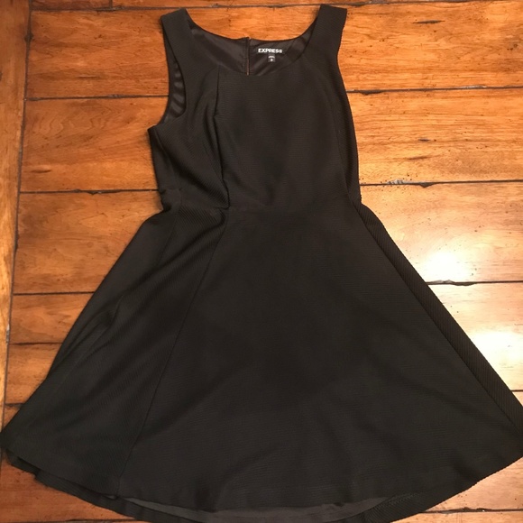 Express Dresses & Skirts - 🎃 Express Black Ribbed Dress